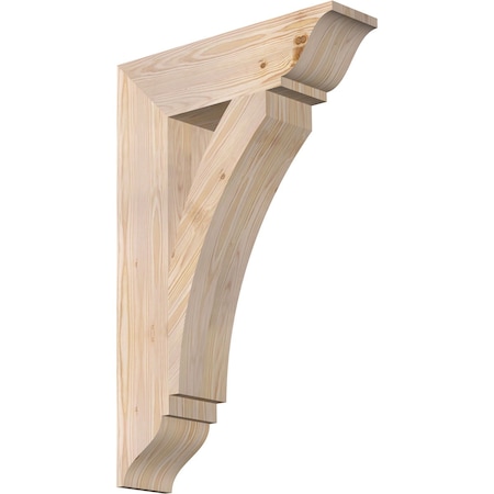 Ekena Millwork Thorton Traditional Smooth Bracket, Douglas Fir, 5 1/2"W x 22"D x 34"H BKT06X22X34THR01SDF